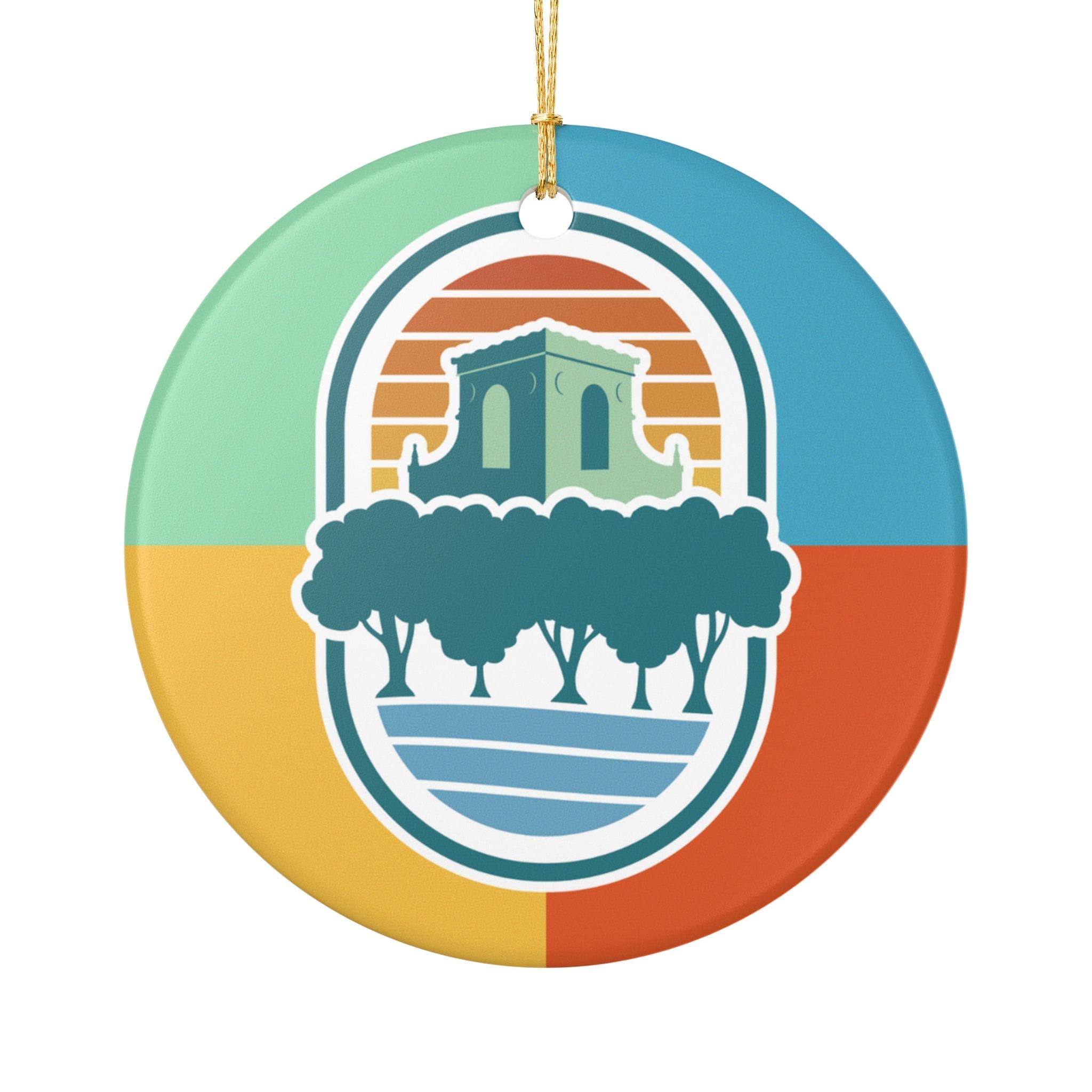 Featured image for “Vibrant Ceramic Ornament, Colorful Home Décor, Unique Gift for Holidays, Tree Decoration, Personalized Keepsake”